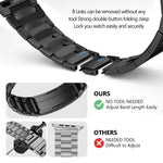 Adjustable Stainless Steel Mesh Band for Apple Watch