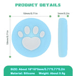 2-Pack Soft Silicone Cute Cat Thumbstick Grips for Nintendo Switch 2 Joy-Con Controllers