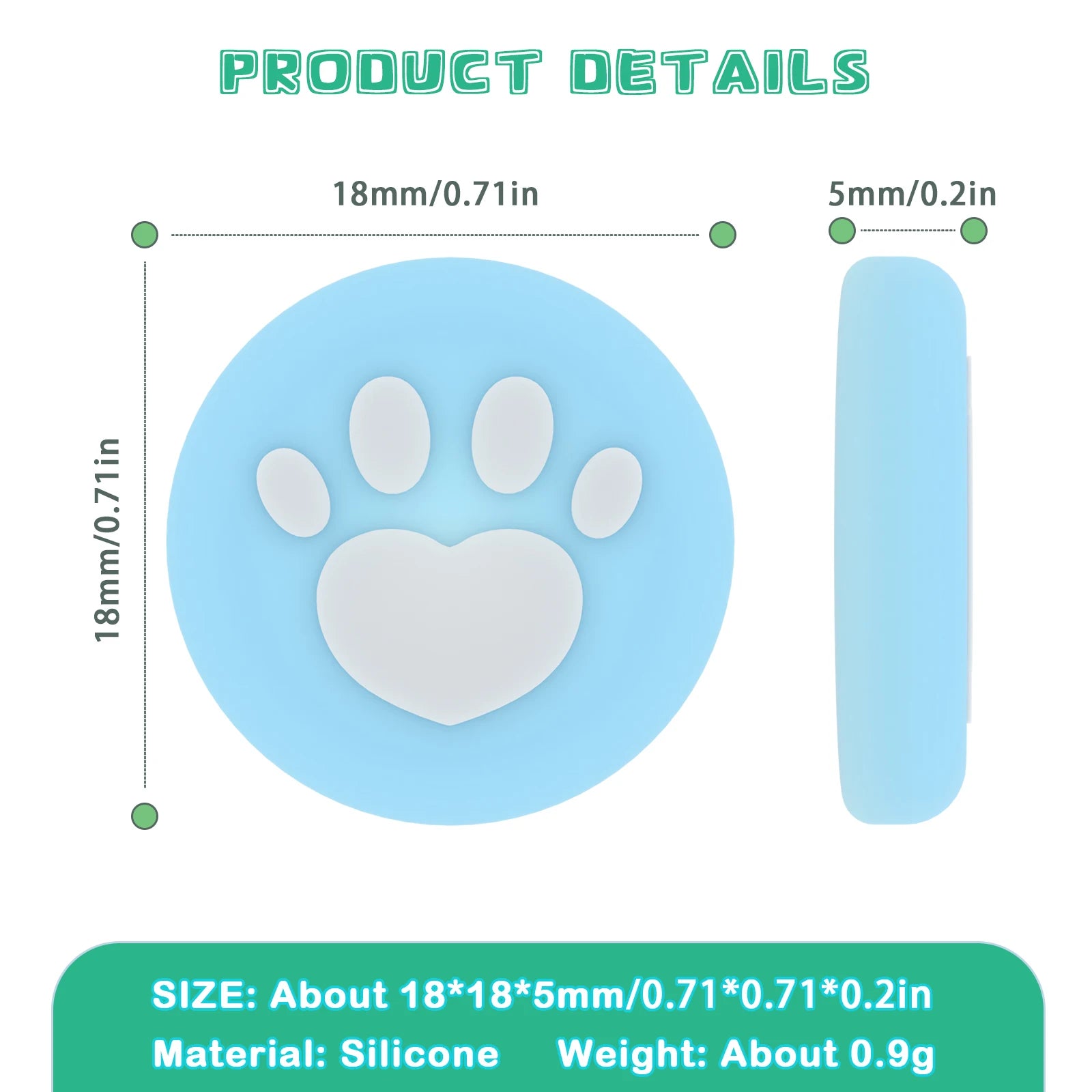 2-Pack Soft Silicone Cute Cat Thumbstick Grips for Nintendo Switch 2 Joy-Con Controllers