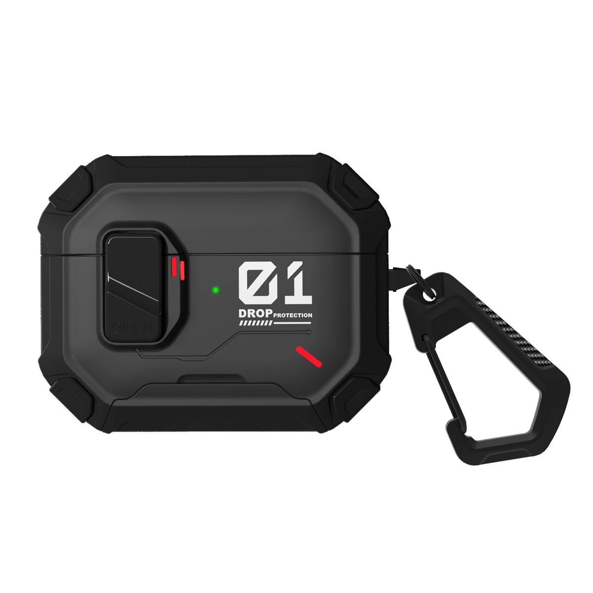 Hard Shell Magnetic Case with Carabiner Clip for AirPods 4