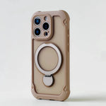 Matte MagSafe Case with 360° Rotating Ring Stand for iPhone 17 Series