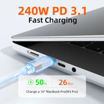 CABLETIME 240W USB-C Cable with E-Marker Chip