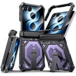 Heavy-Duty Magnetic Case with Kickstand for Samsung Galaxy Z Flip 8