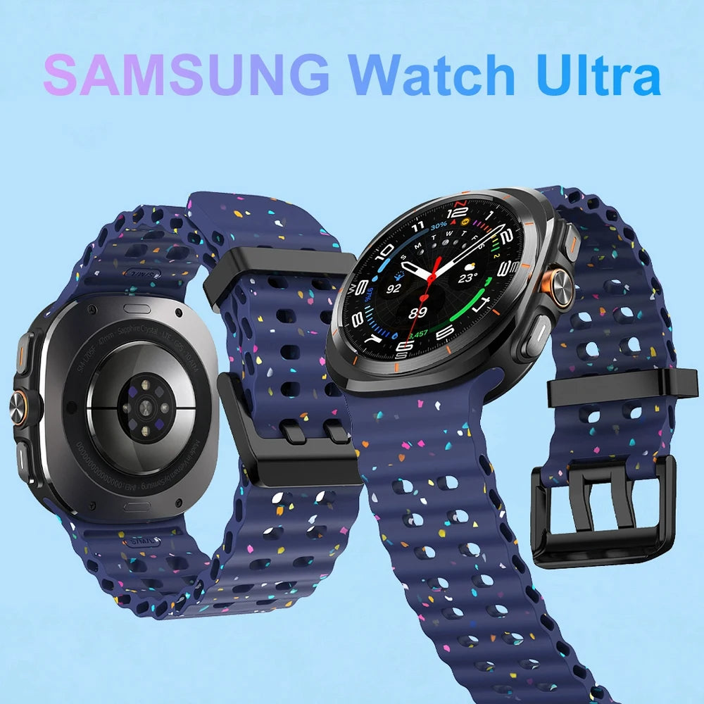 Quick-Release Water-Resistant Sport Watch Bands for Samsung Galaxy Watch Ultra