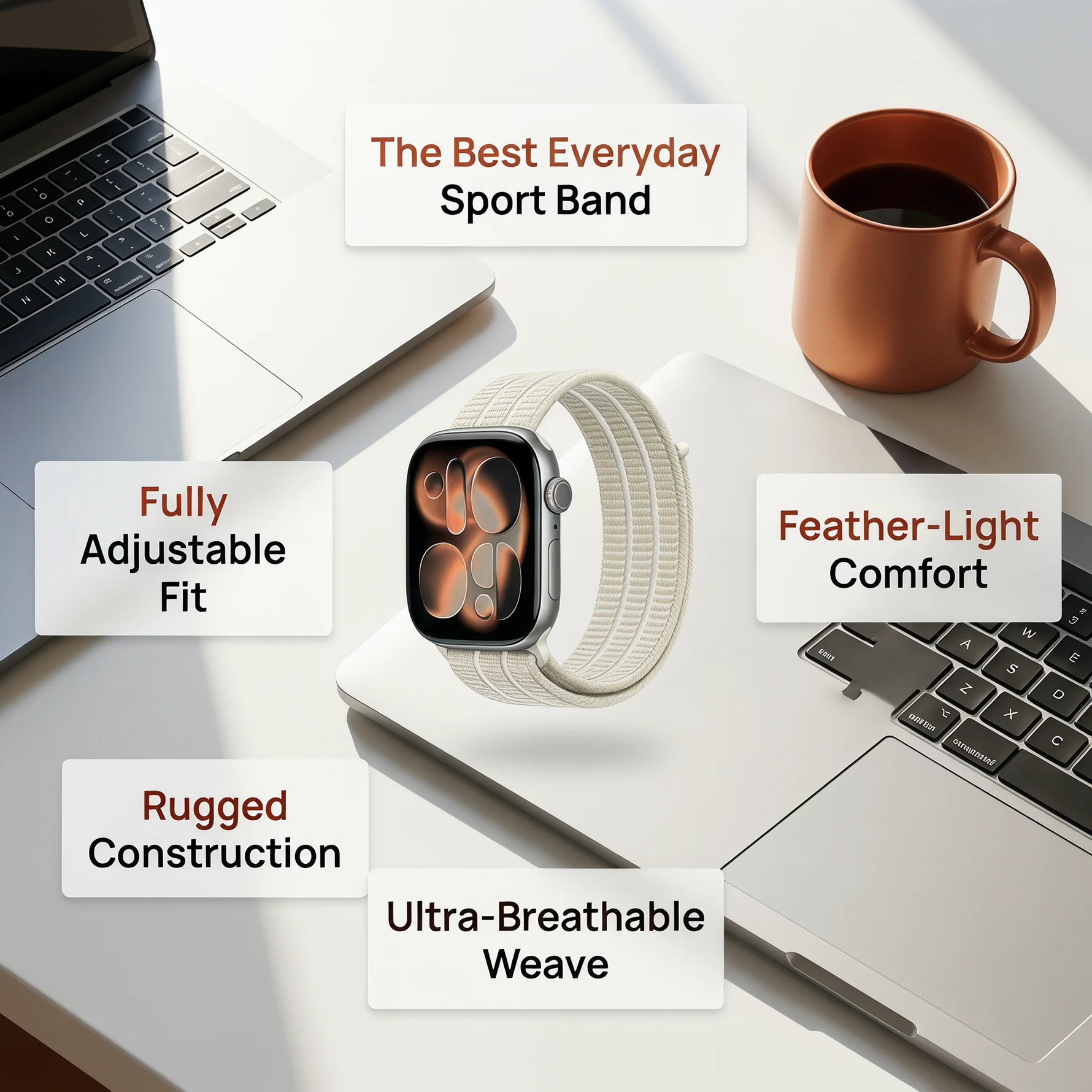 Comfortable Nylon Sports Band for Apple Watch