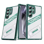 Samsung Galaxy S24 Series Heavy-Duty Armor Shockproof Case with Kickstand