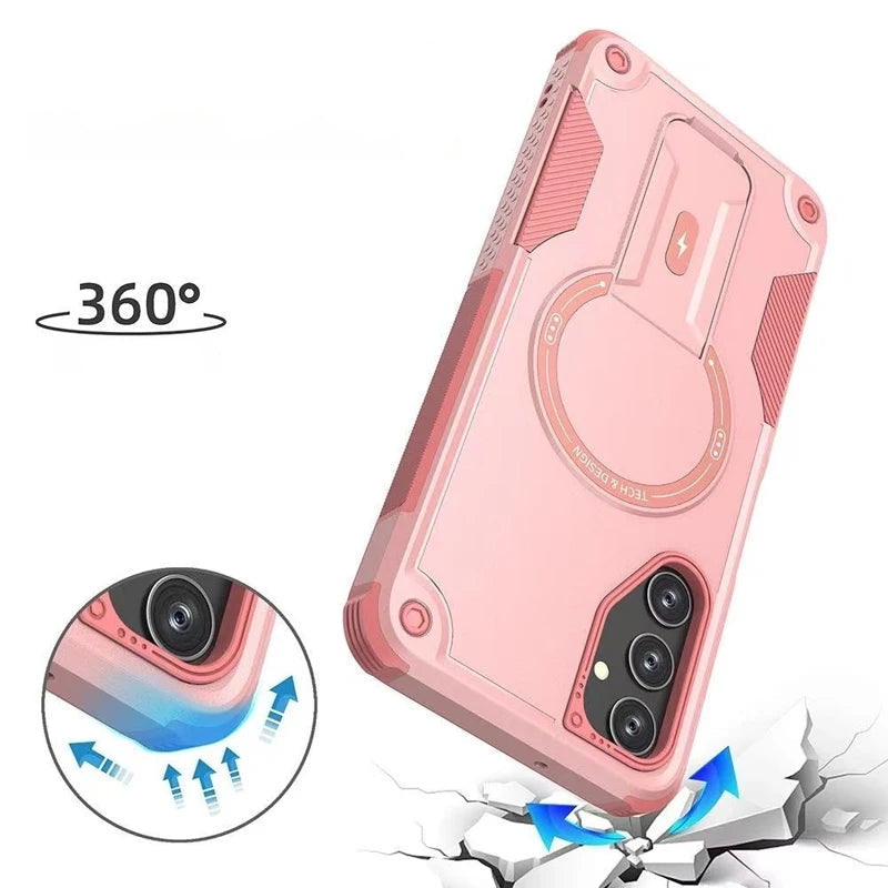 Shockproof Magnetic Case with Kickstand for Samsung Galaxy A56