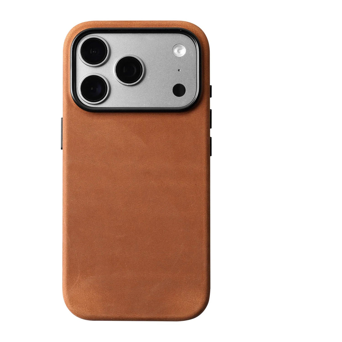 Crazy Horse Leather MagSafe Case with Raised Camera Ring for iPhone 17 Series
