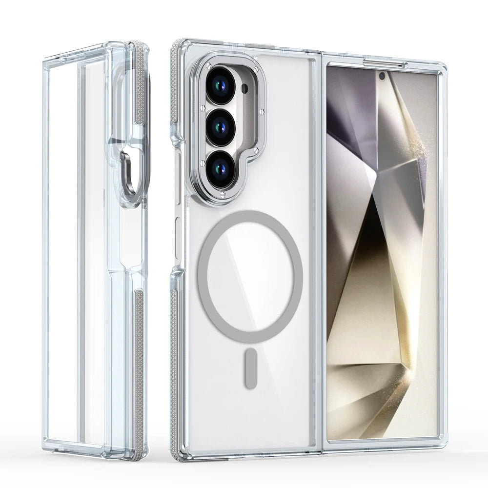 Samsung Galaxy Z Fold 6 Transparent Magnetic Protective Case