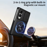 Shock-Absorption Perimeter Frame Case with Rotating Ring Grip for Samsung Galaxy Z Fold 8