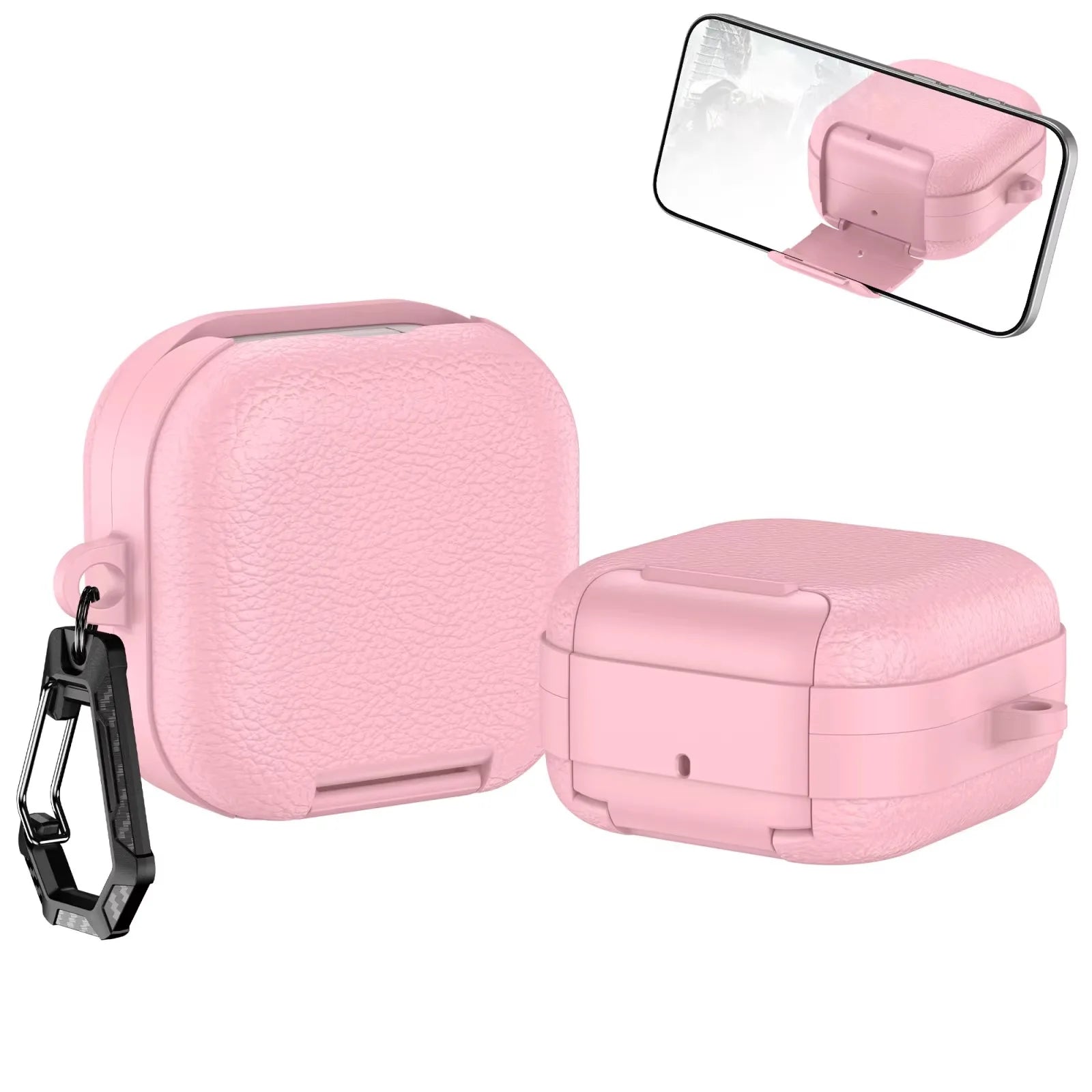 Samsung Galaxy Buds 4 / 4 Pro Business Leather Case With Phone Stand