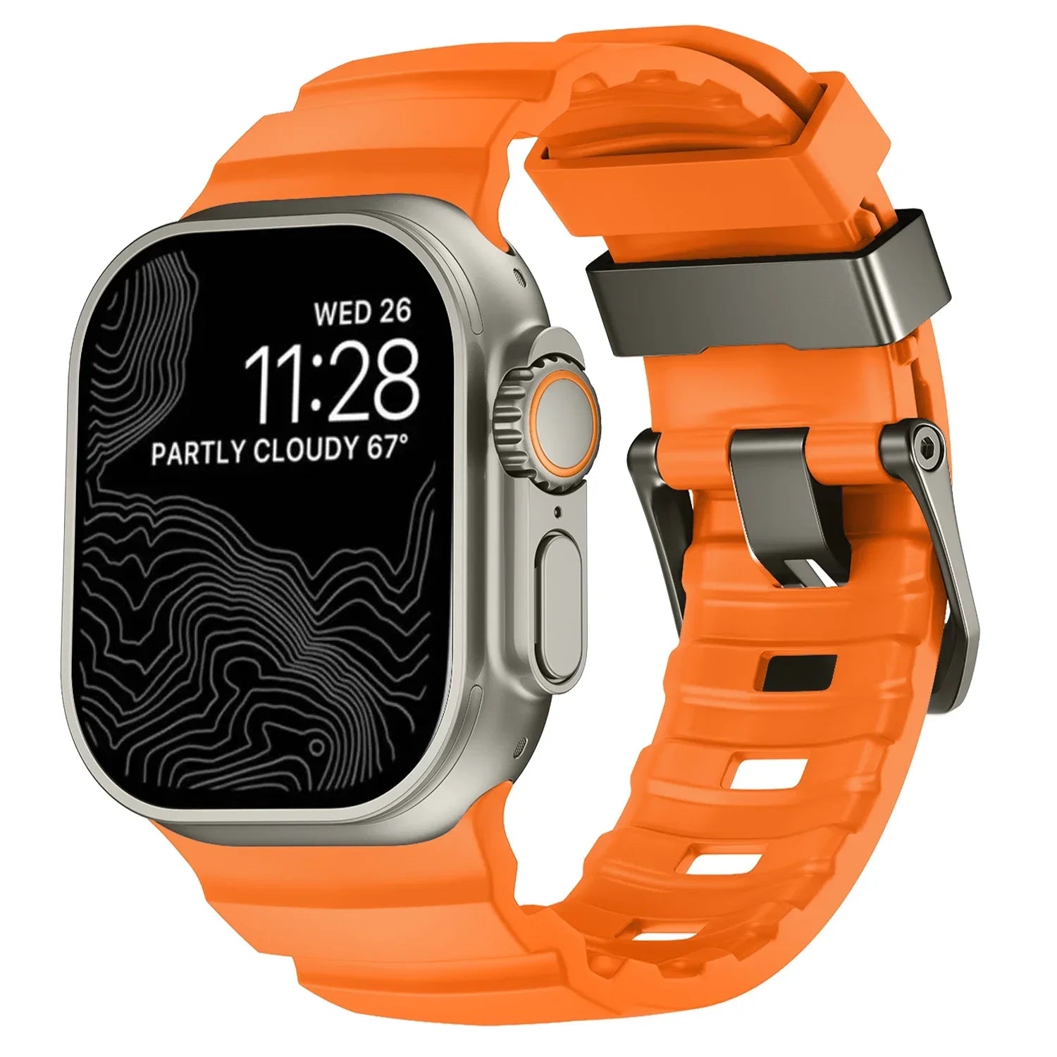 Durable Trail Silicone Replacement Strap for Apple Watch