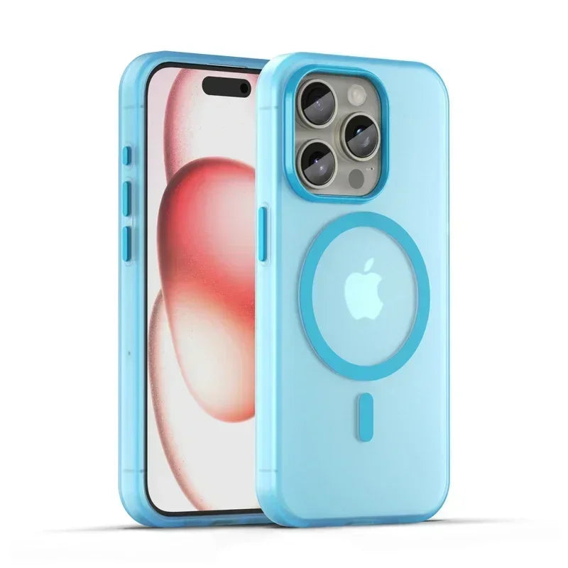 Premium Transparent Matte MagSafe Case for iPhone 16 Series