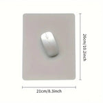 Premium Solid-Color Leather Mouse Pad