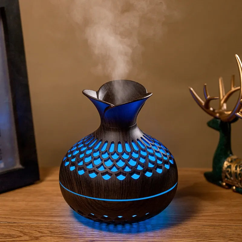 Himist 300ml USB Ultrasonic Cool Mist Vase Humidifier with LED Light