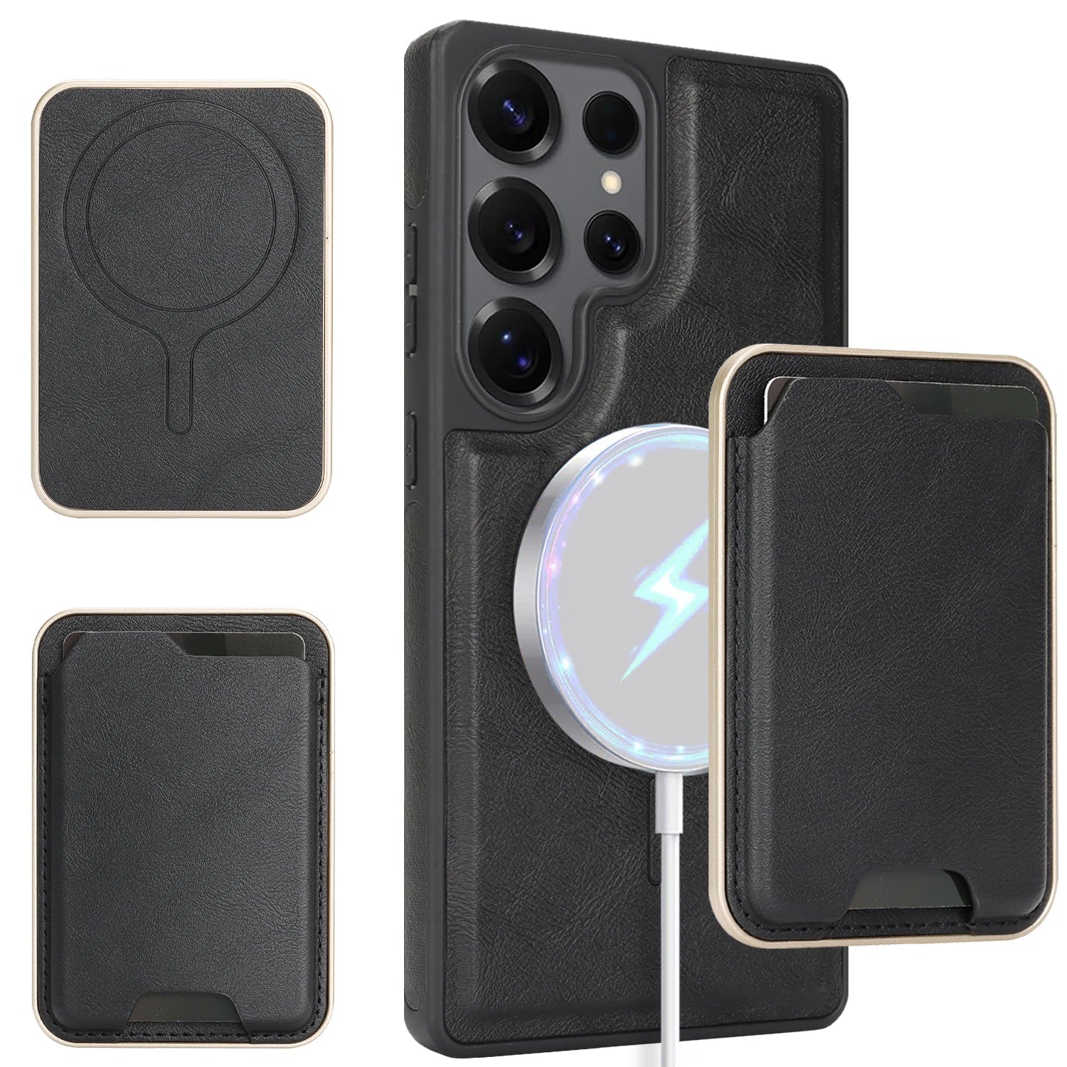 2-in-1 Magnetic Detachable Wallet Case for Samsung Galaxy S24 Series