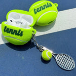 Flocked Tennis Ball Hinged Protective Case for AirPods Pro
