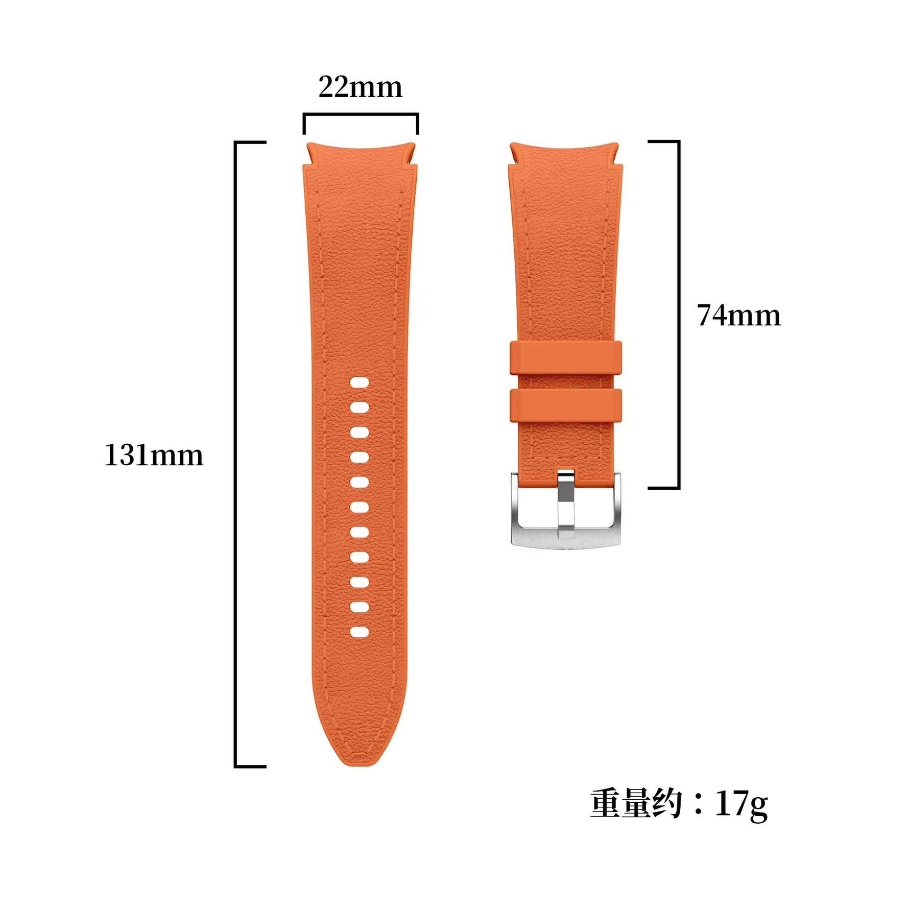 No-Gap Leather & Silicone Strap for Samsung Galaxy Watch 7