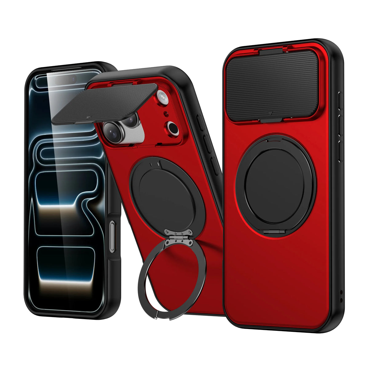 MagSafe All-Inclusive Case with 360° Rotating Bracket for iPhone 17 Series