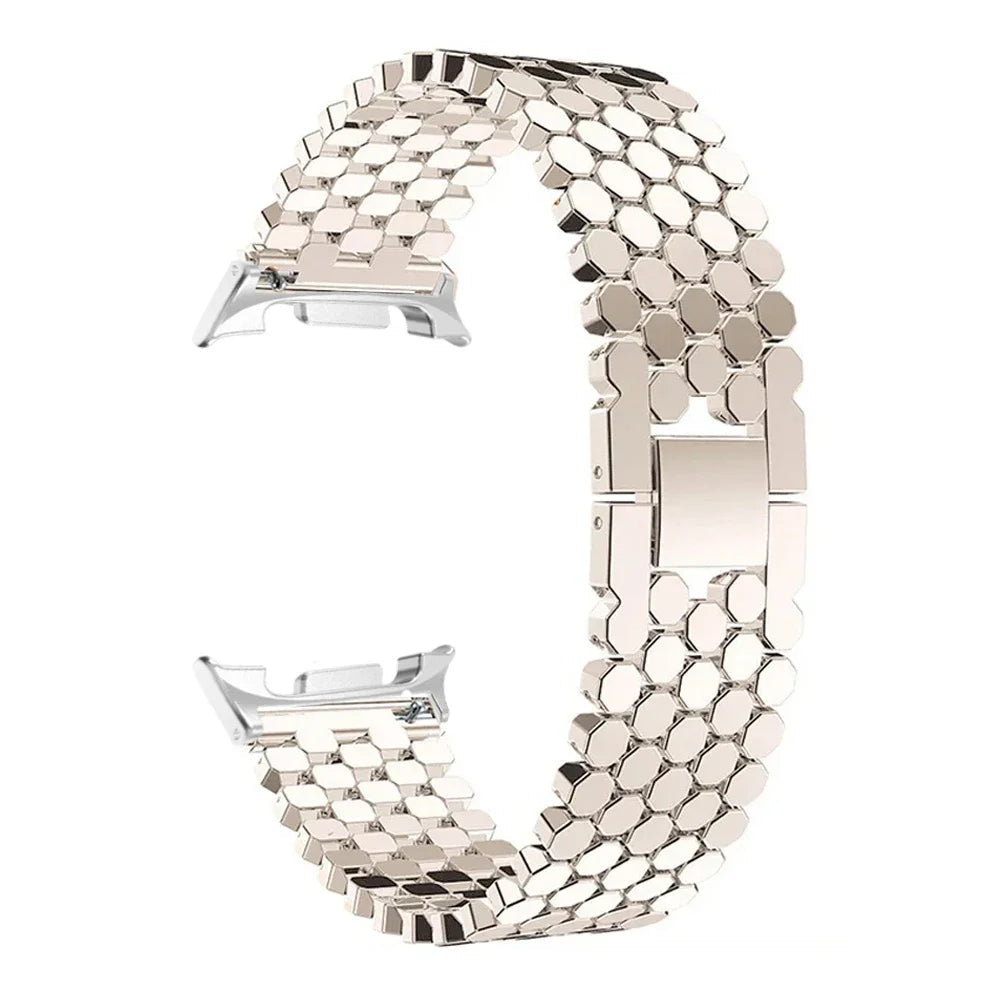 Luxury Hexagonal Link Jewelry Strap for Samsung Galaxy Watch 8 & 8 Classic