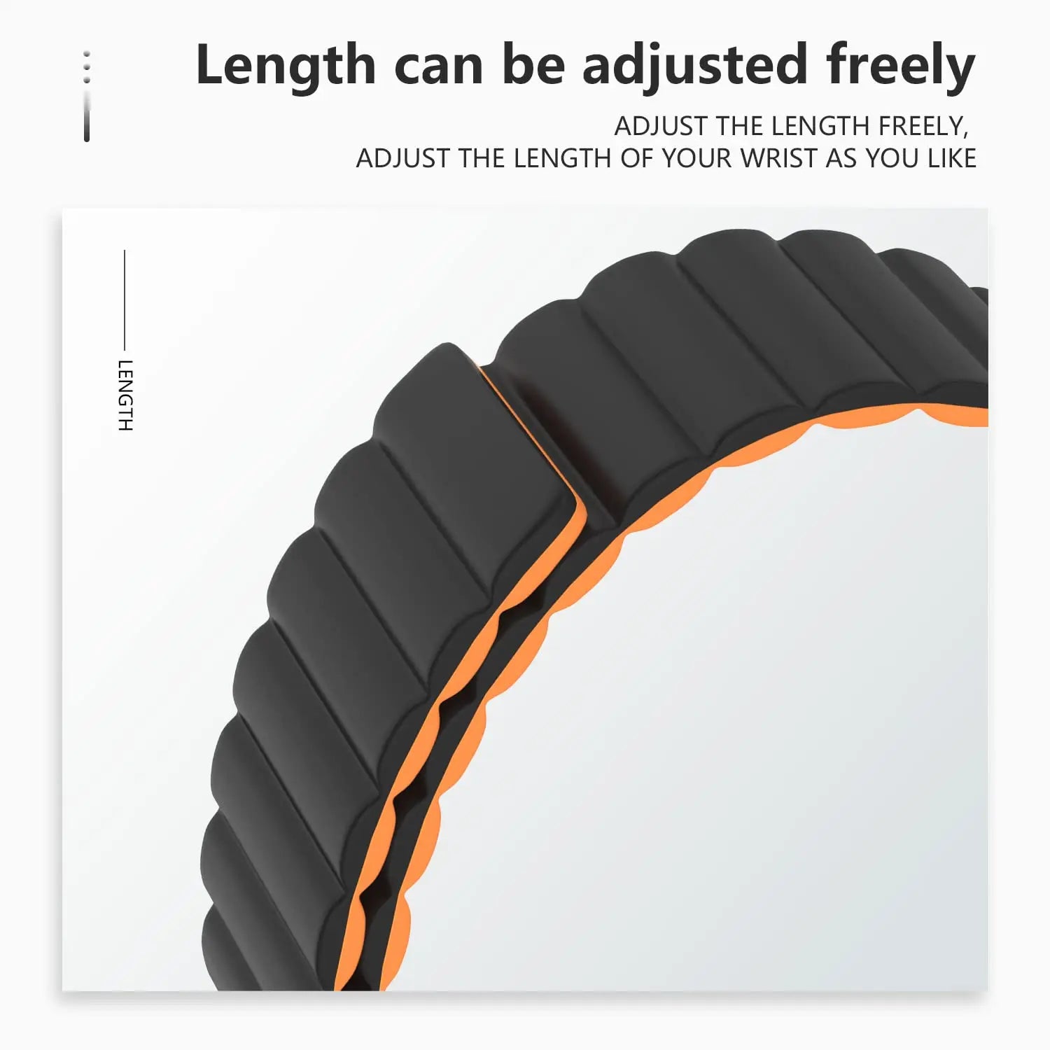 Adjustable Magnetic Silicone Bracelet for Samsung Galaxy Watch 8 & Galaxy Watch 8 Classic