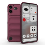 Shockproof Soft Silicone Bumper Case with Foldable Kickstand for Nothing Phone (4b)