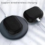 TPU Leather Wireless Charging Case with Carabiner Loop for AirPods 4