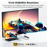 Acasis 10Gbps USB-C Hub Docking Station with 4K/60Hz Video Output