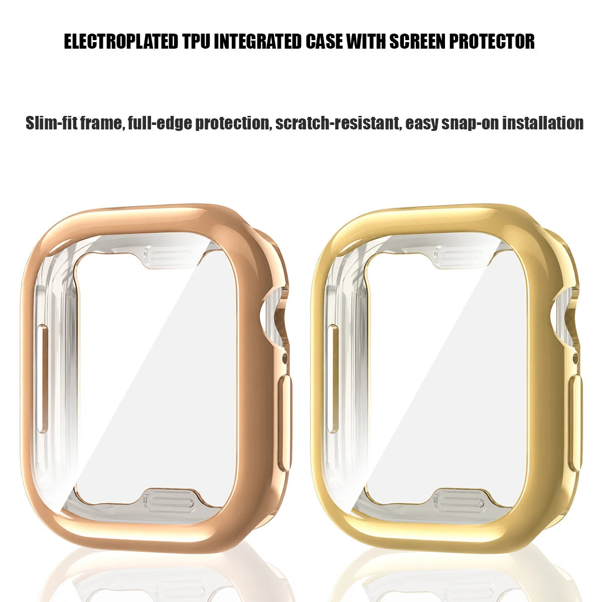 TPU Full Case With Integrated Screen Protector for Apple Watch Series 12