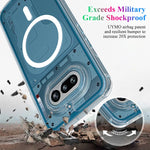 Transparent Shockproof PC+TPU Case with Magnetic Ring for Nothing Phone (4a)
