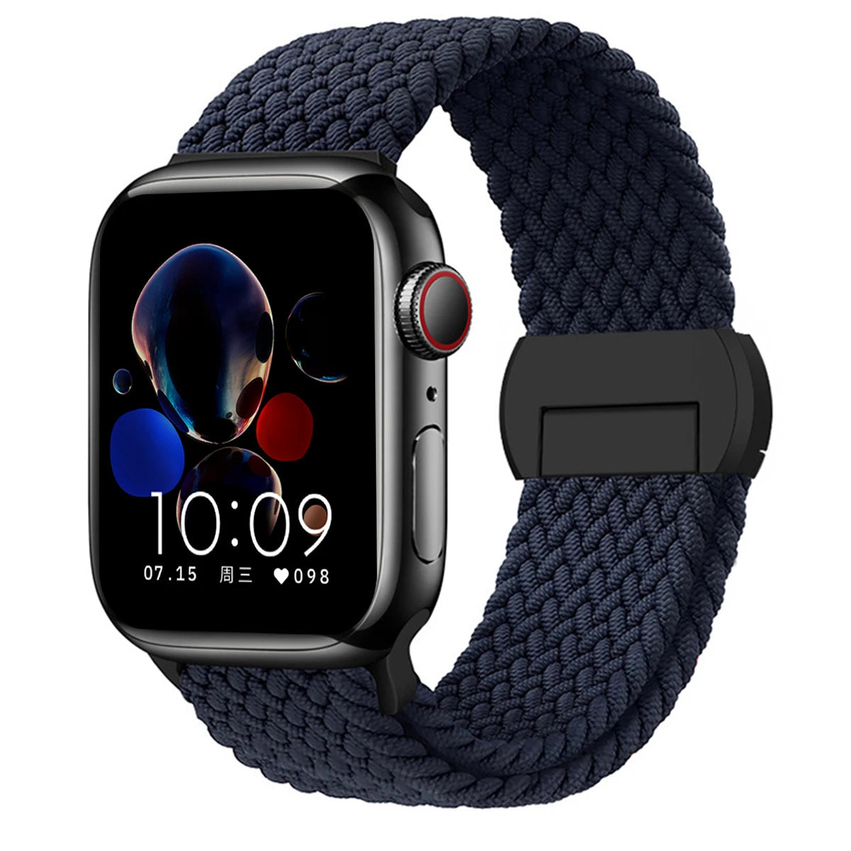Stretchable Braided Solo Loop with Magnetic Closure for Apple Watch