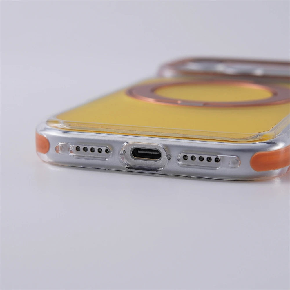 Shockproof MagSafe Case with 360° Rotatable Ring Stand for iPhone 18 Series