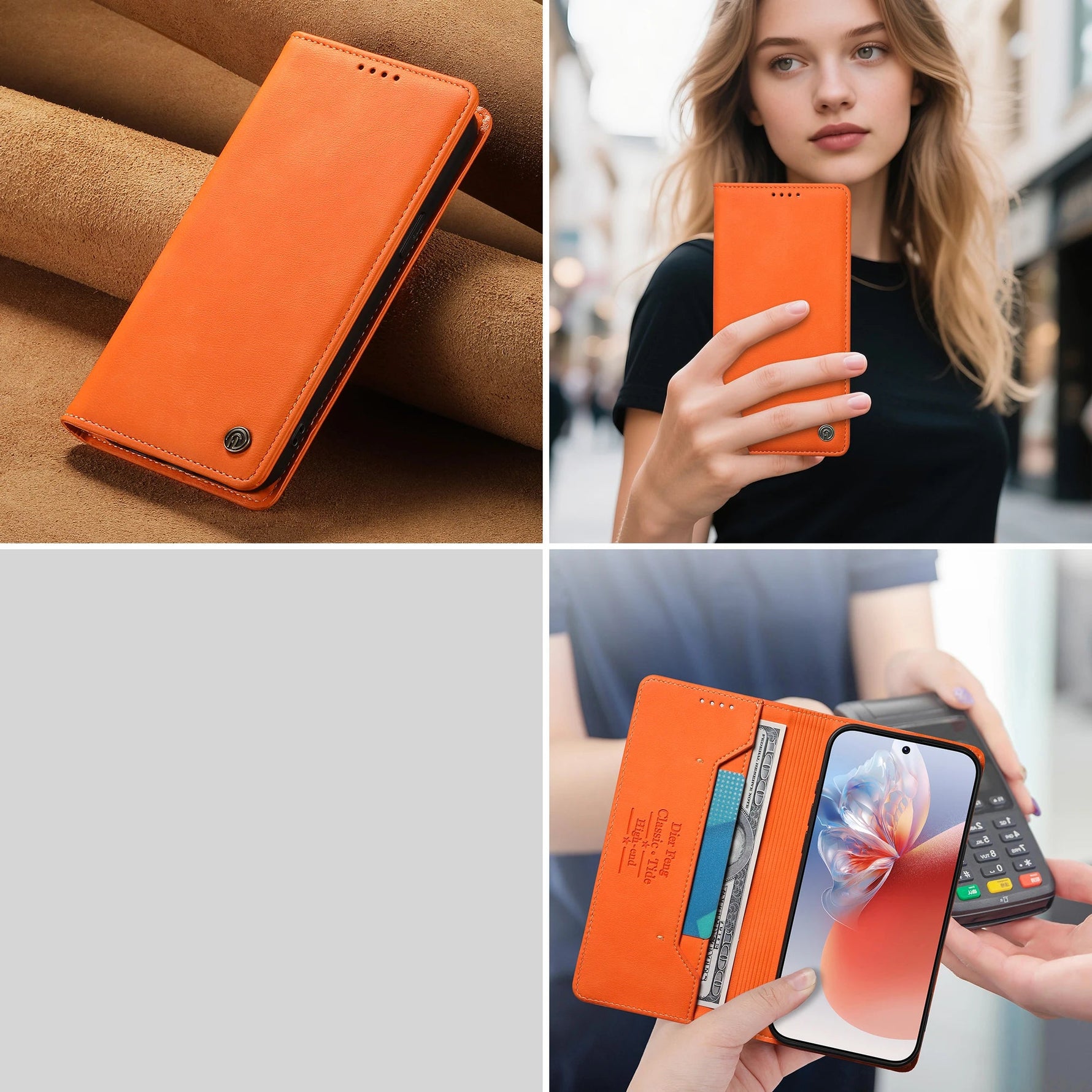 Samsung Galaxy S24 Series Leather Wallet Case with RFID Blocking