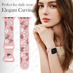 Soft Engraved Silicone Strap for Apple Watch