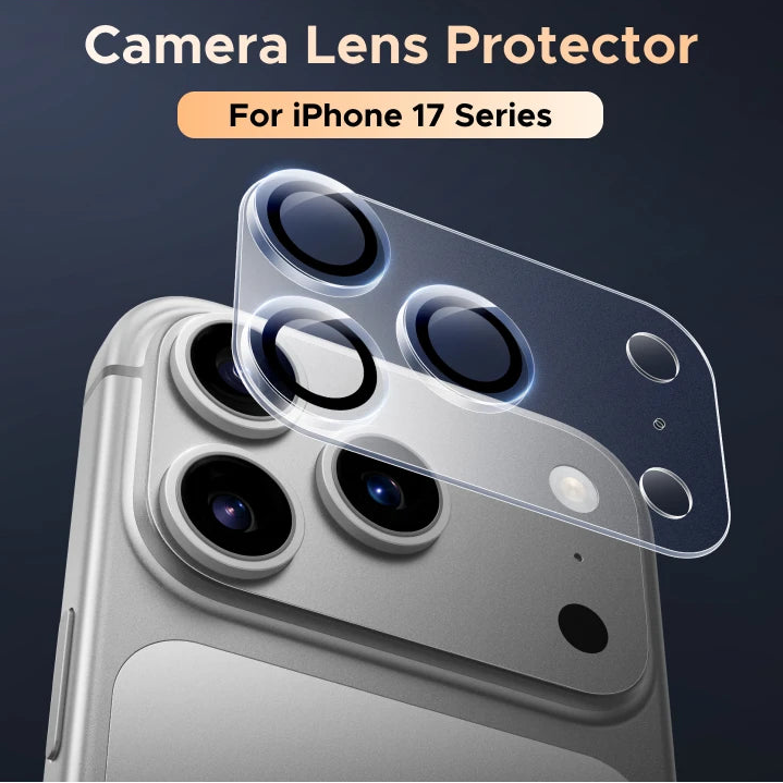 Full Lens Tempered Glass Camera Protector for iPhone 17 Series