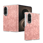 Luxury Magnetic Embossed Leather Case for Samsung Galaxy Z Fold 8