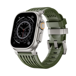 Perforated Silicone Band with Sweat-Wicking Ventilation for Apple Watch