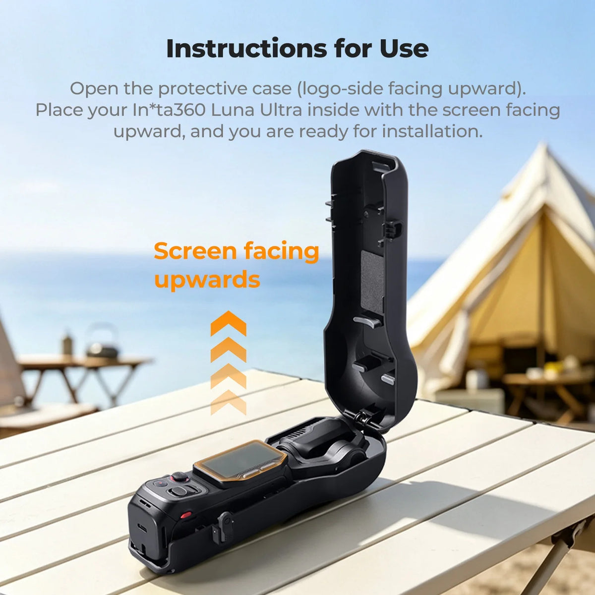 Hard PC Shell Protective Case for Insta360 Luna Ultra