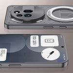 Shockproof Hard PC Case with 360-Degree Rotating Ring for Nothing Phone 3a / 3a Pro