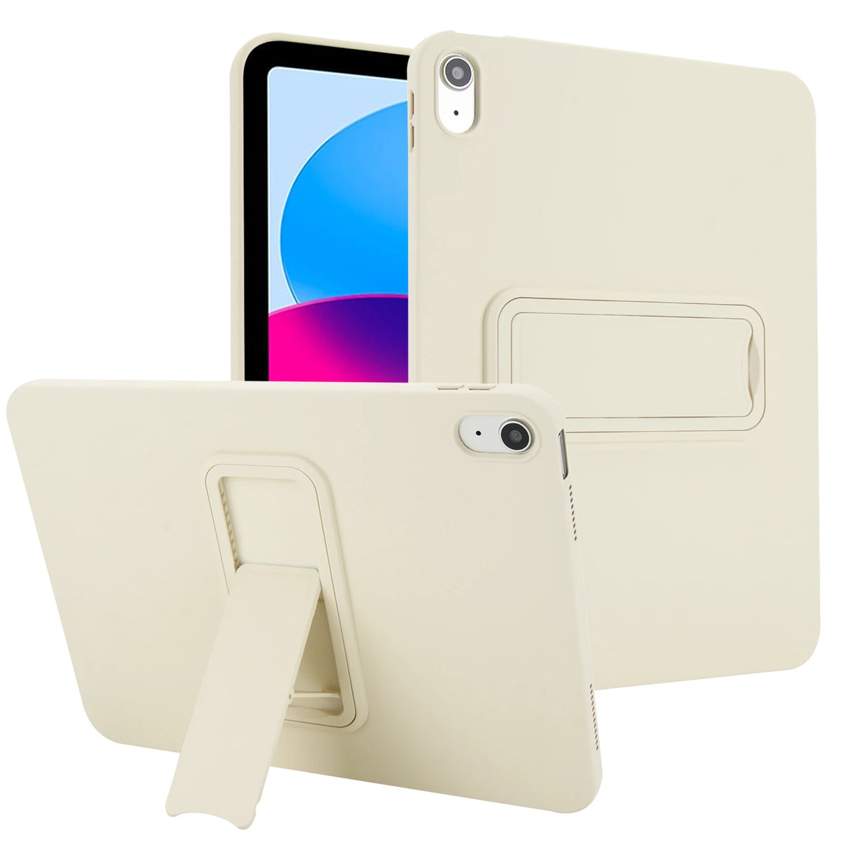 Silicone Shockproof Kickstand Case with Protective Lens Ring for iPad Air M3 (2025)