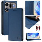 RFID Blocking Leather Wallet Flip Case with Adjustable Kickstand for OPPO Find X9 Series