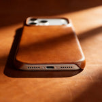 Classic Genuine Cowhide Leather MagSafe Case for iPhone 17 Series