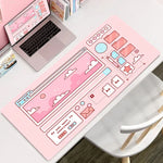 Large Format Vaporwave Kawaii Desk Mouse Pad