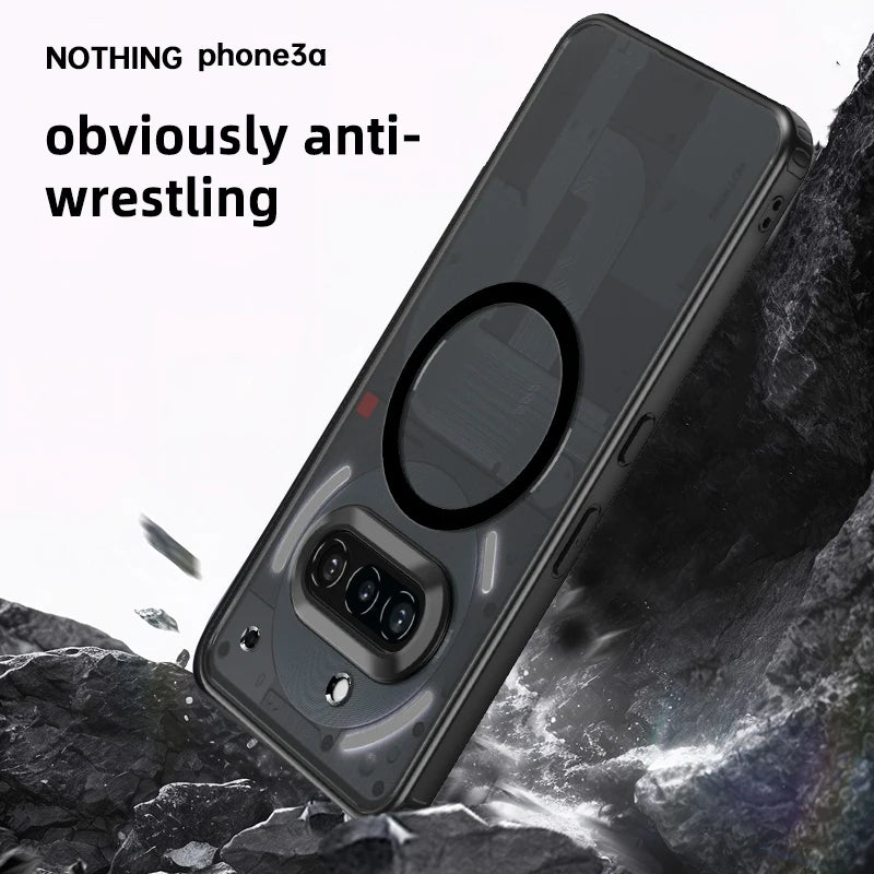 Shockproof Matte PC + TPU Magnetic Case for Nothing Phone 3a / 3a Pro