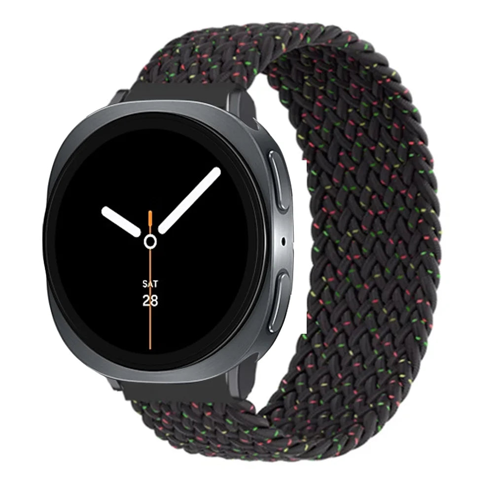 Braided Solo Loop Elastic Band for Samsung Galaxy Watch 8 / Galaxy Watch 8 Classic