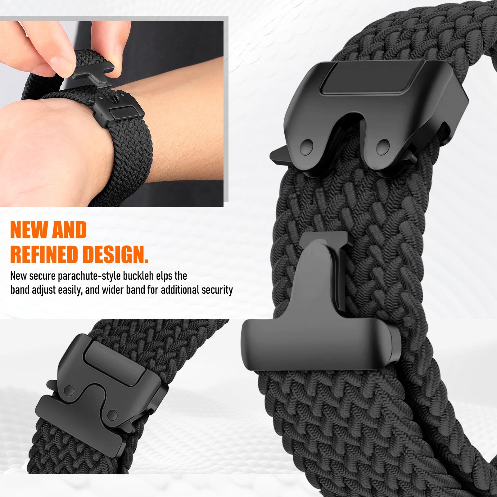 Parachute Braided Nylon Band for Samsung Galaxy Watch 8 / Galaxy Watch 8 Classic