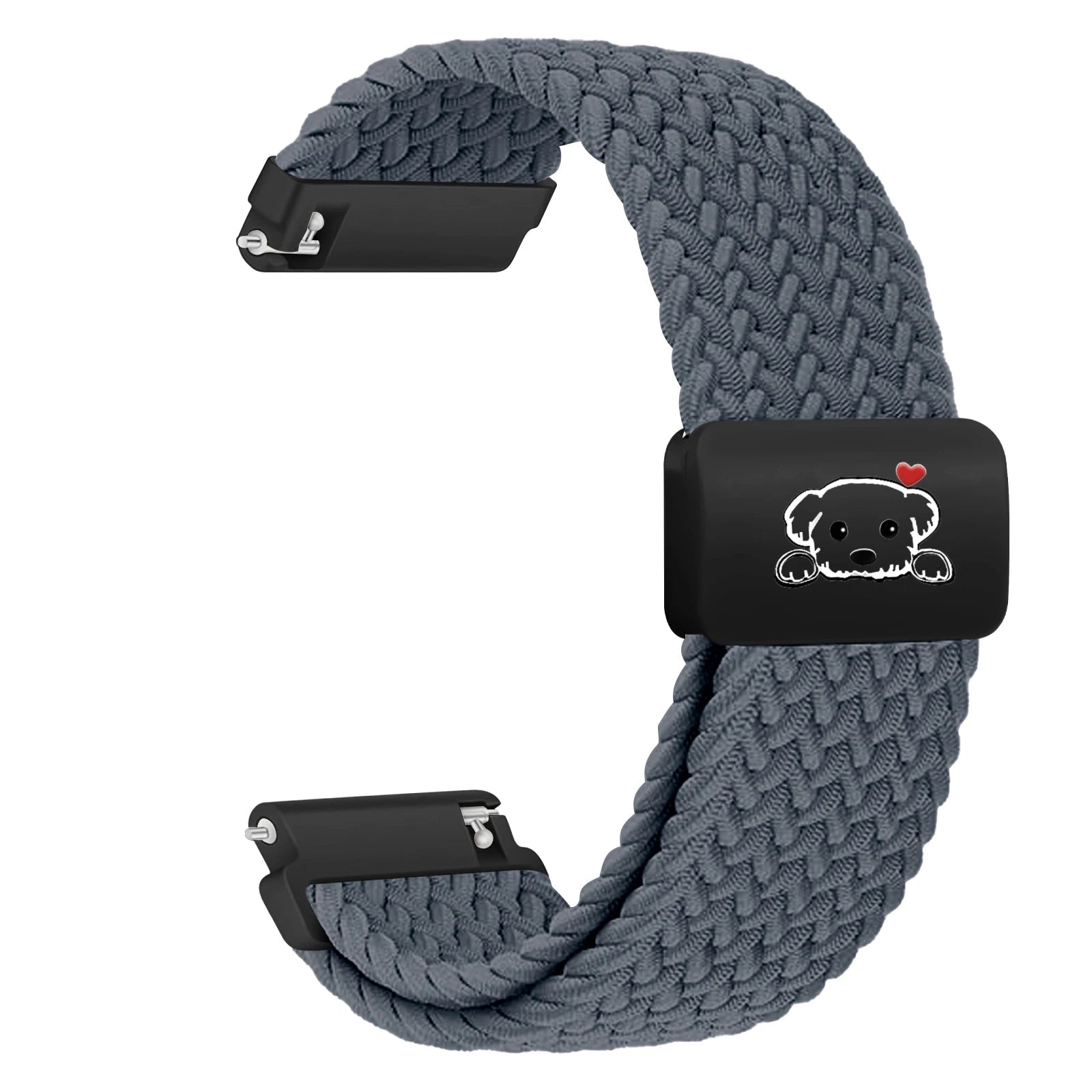Cute Dog Design Magnetic Braided Strap for Samsung Galaxy Watch 8 & Galaxy Watch 8 Classic