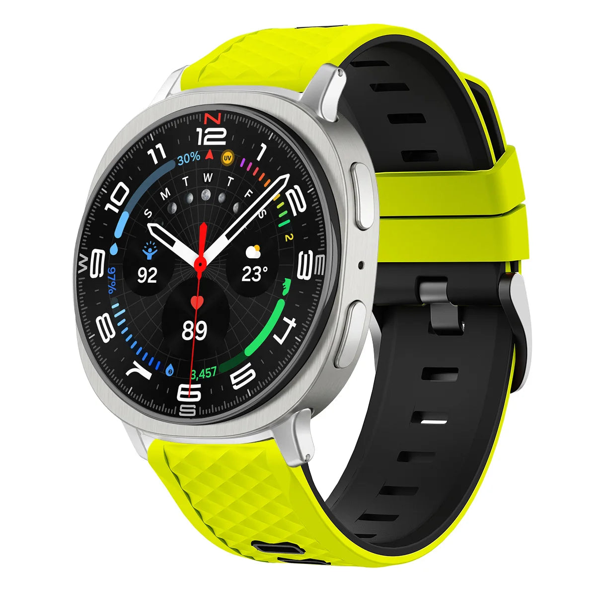 Breathable Quilted Silicone Watch Band with Ventilation Holes for Samsung Galaxy Watch 8 & Galaxy Watch 8 Classic