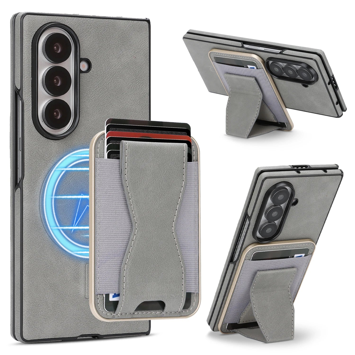 2-in-1 Magnetic Detachable Wallet Case for Samsung Galaxy Z Fold 6