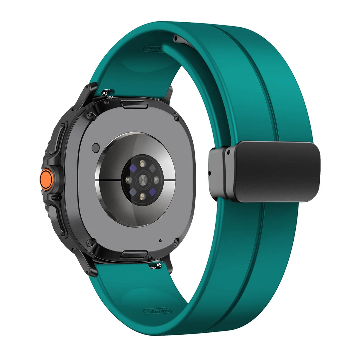 Silicone Magnetic Buckle Strap for Samsung Galaxy Watch 8 /  Galaxy Watch 8 Classic